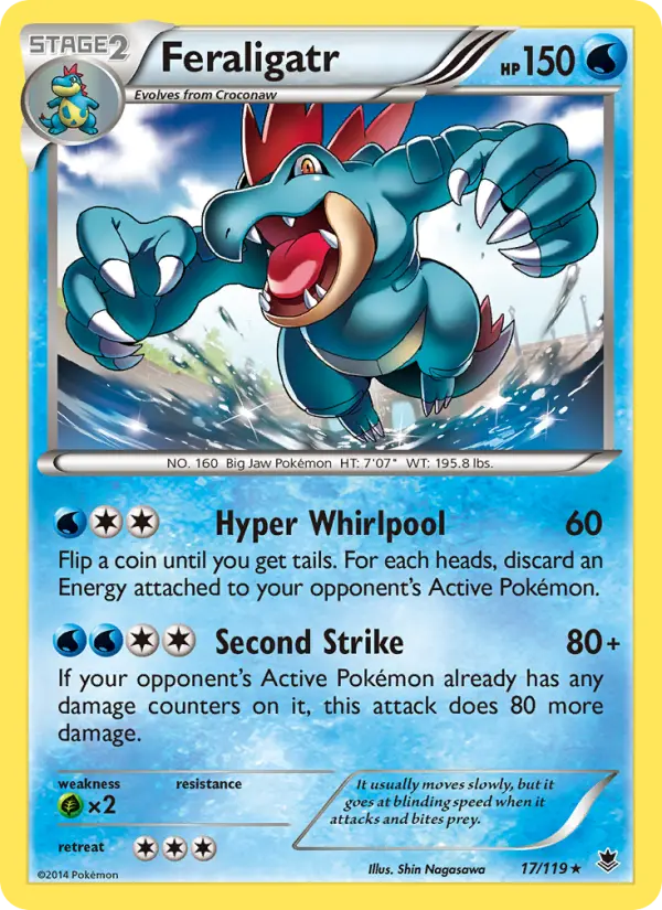 Feraligatr, Pokémon card
