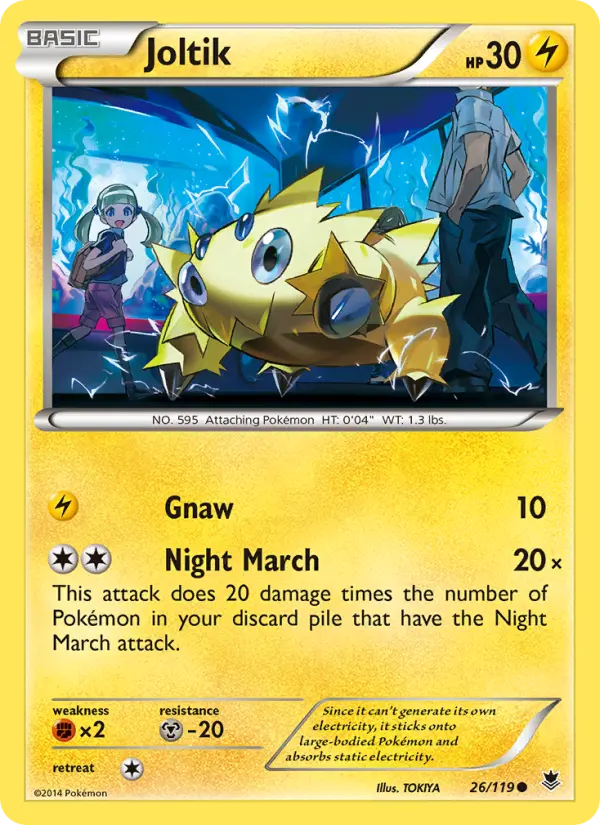 Joltik, Pokémon card