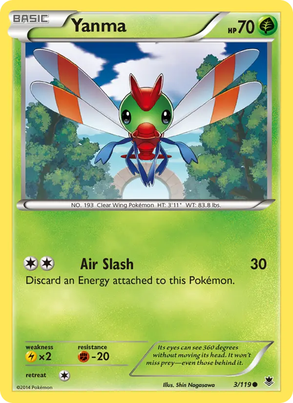 Yanma, Pokémon card