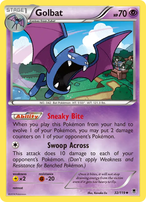 Golbat, Pokémon card