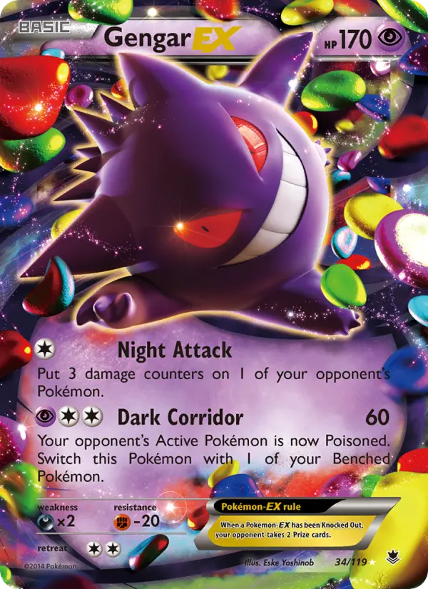 Gengar EX, Pokémon card