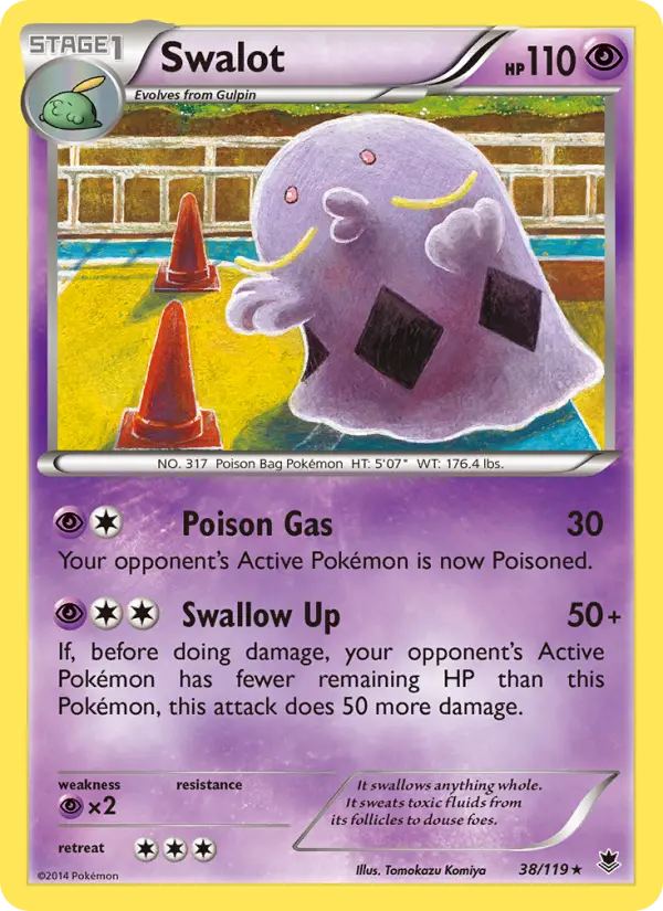 Swalot, Pokémon card