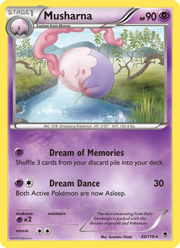 Musharna, Pokémon card