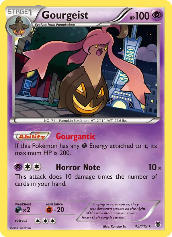 Gourgeist, Pokémon card
