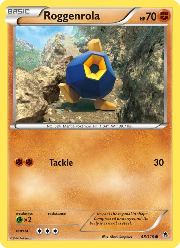 Roggenrola, Pokémon card