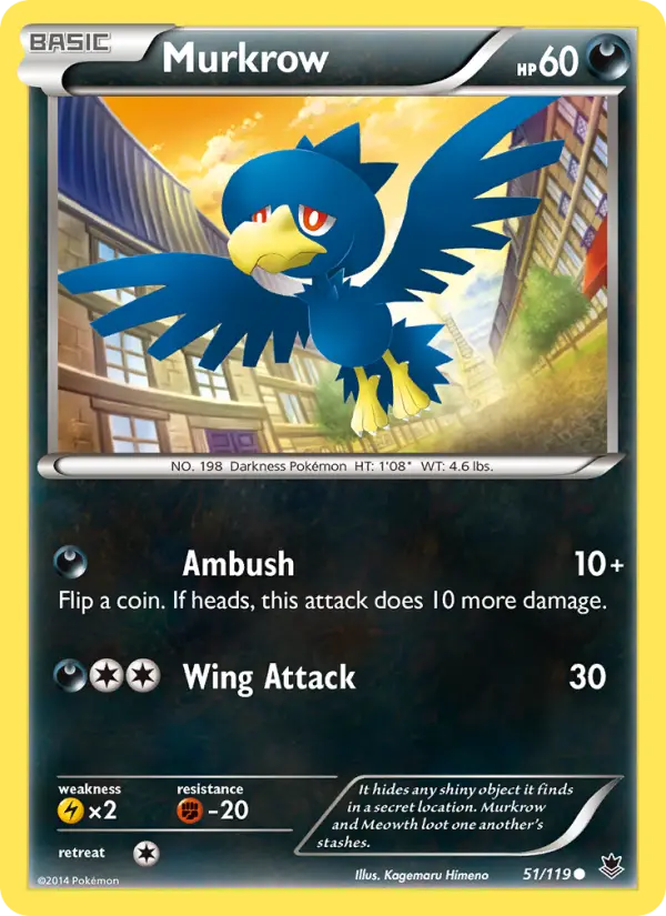 Murkrow, Pokémon card