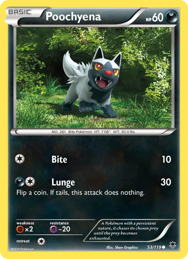 Poochyena, Pokémon card