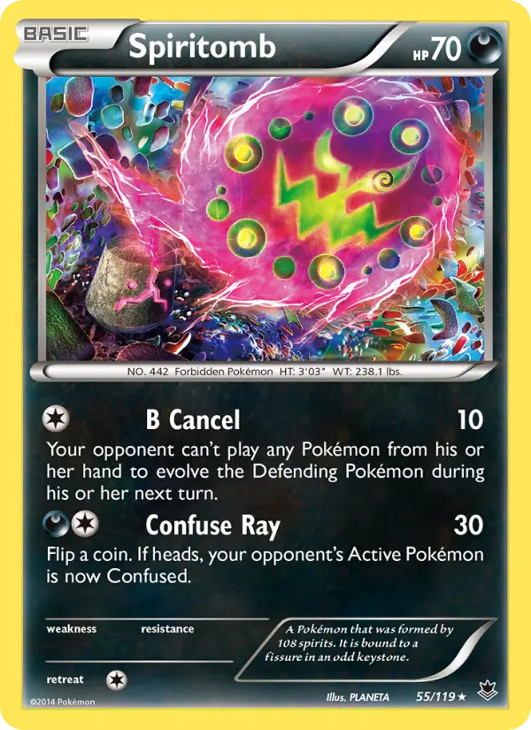 Spiritomb, Pokémon card