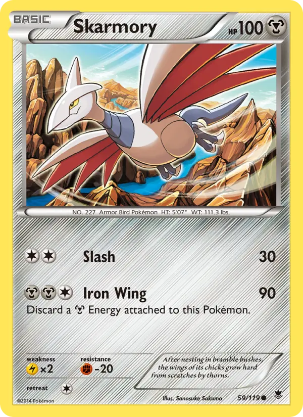 Skarmory, Pokémon card