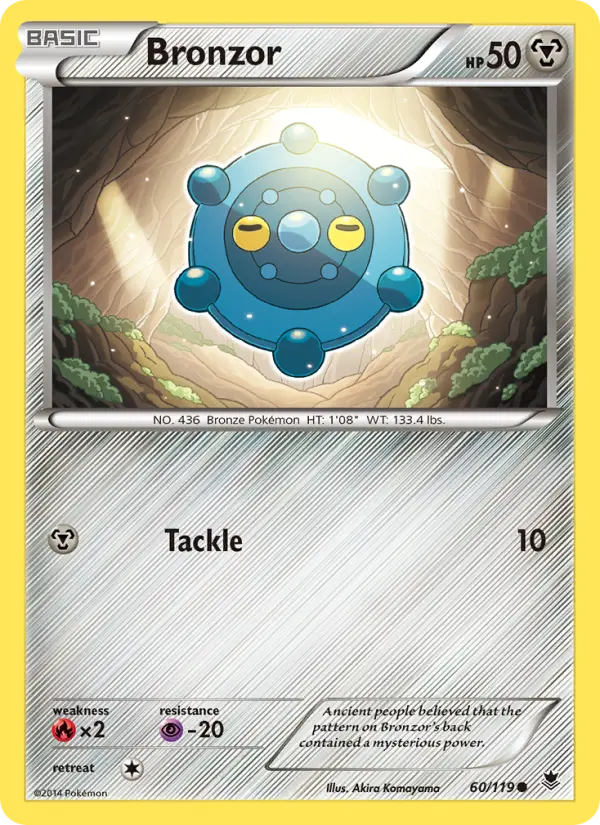 Bronzor, Pokémon card