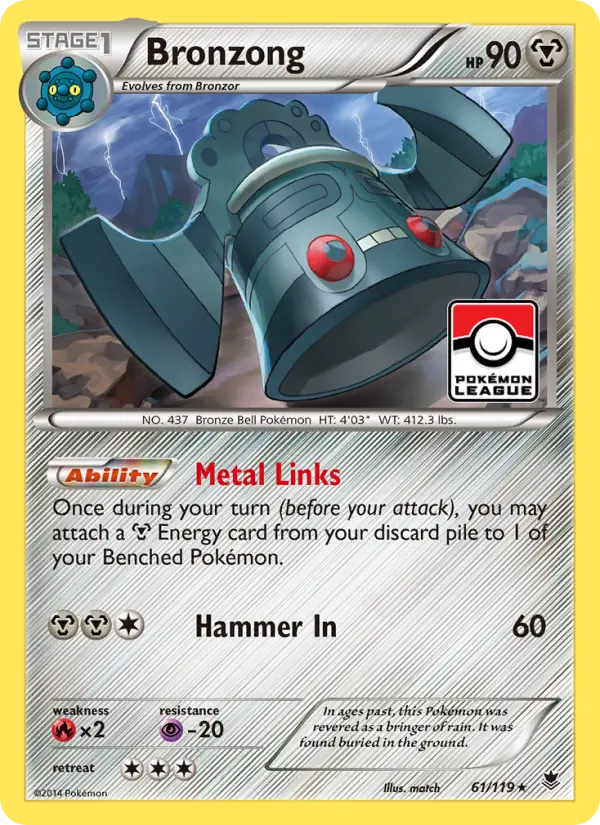 Bronzong, Pokémon card