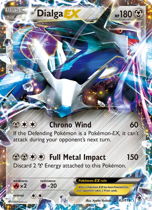 Dialga EX, Pokémon card