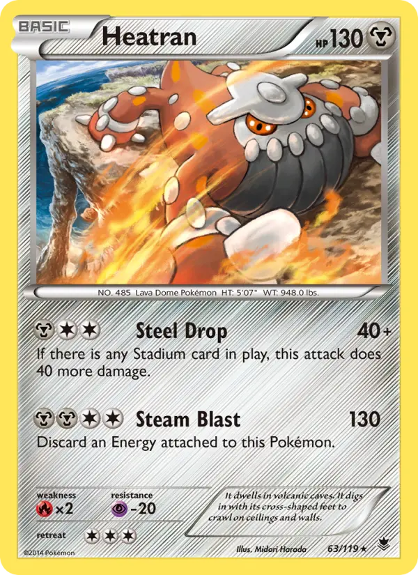 Heatran, Pokémon card