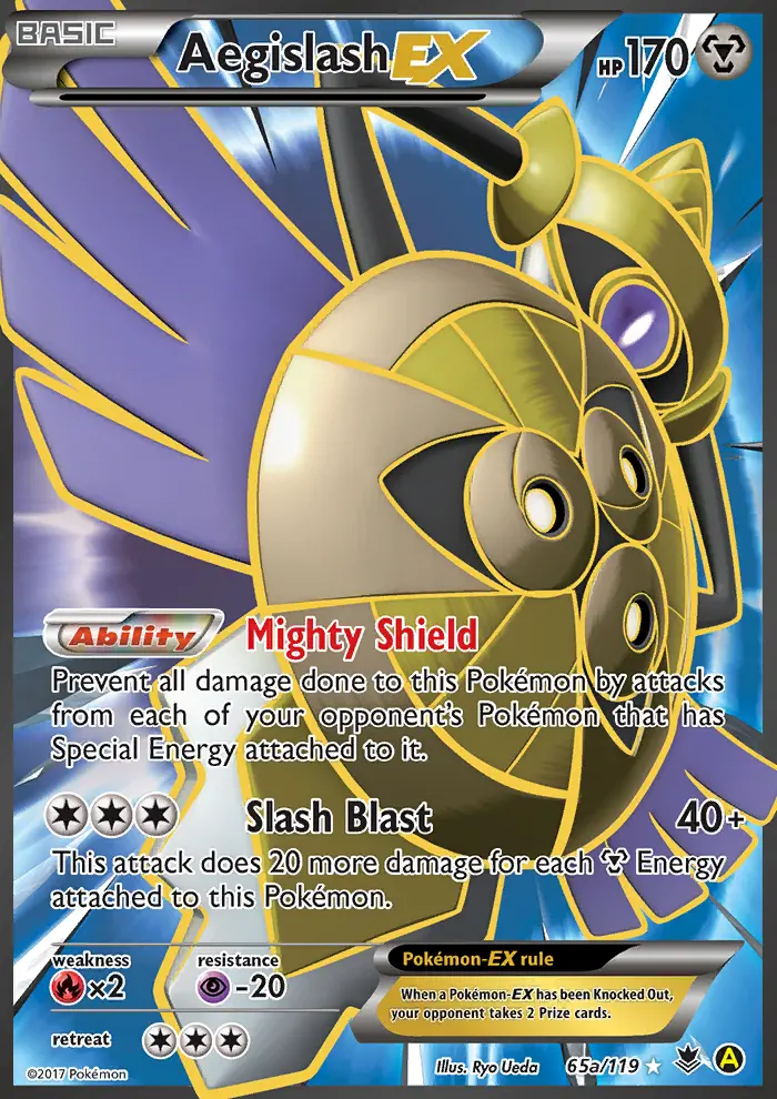 Aegislash EX, Pokémon card