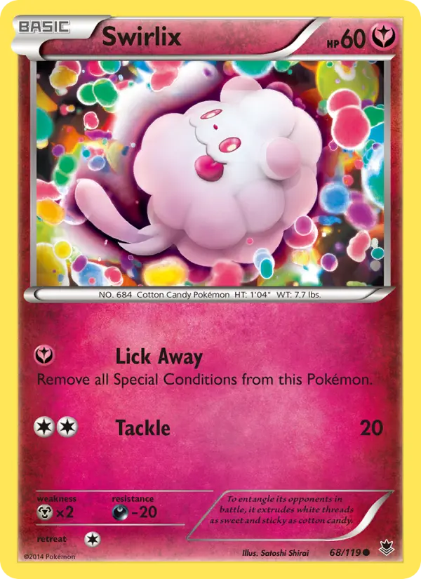 Swirlix, Pokémon card
