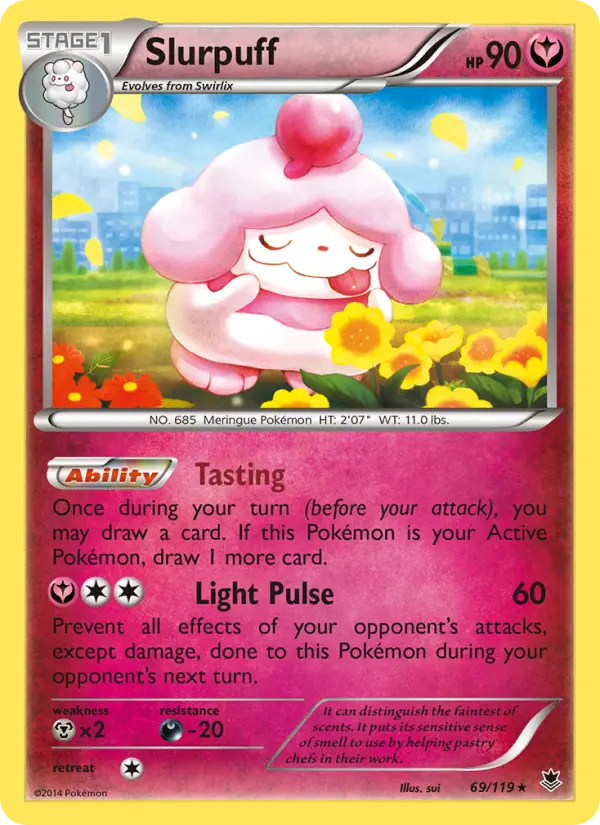 Slurpuff, Pokémon card