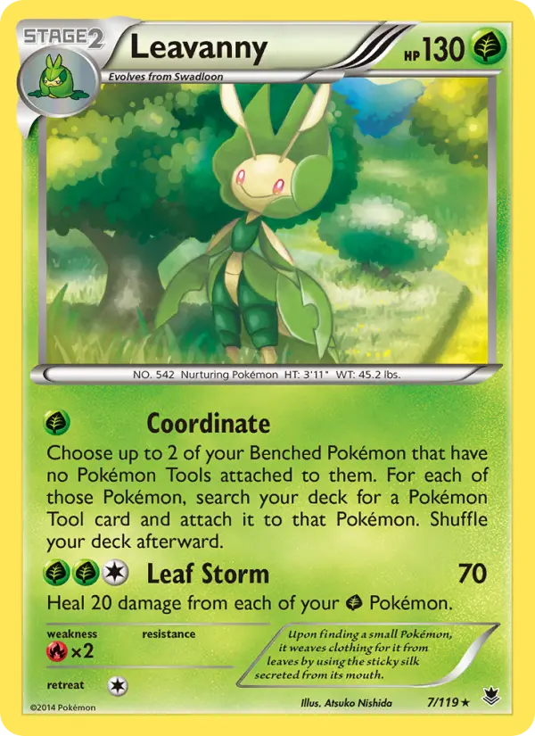 Leavanny, Pokémon card