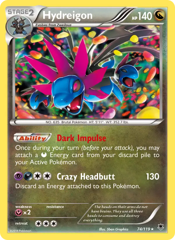 Hydreigon, Pokémon card