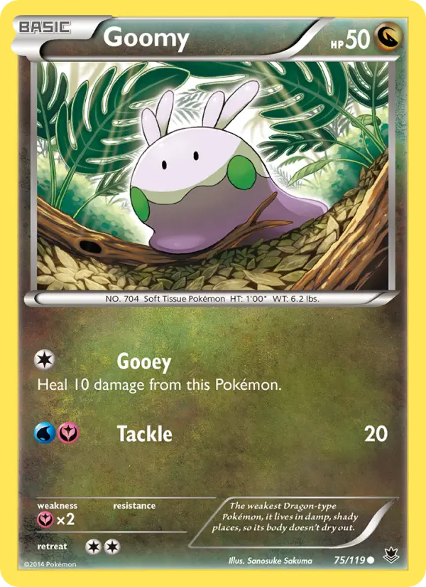 Goomy, Pokémon card