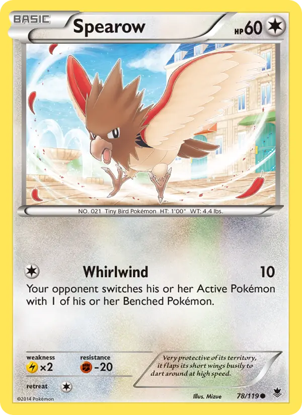 Spearow, Pokémon card