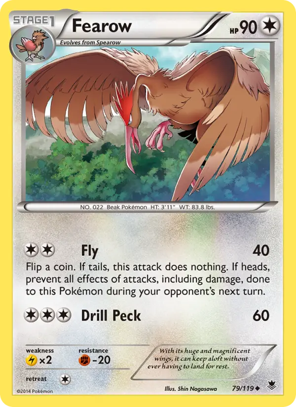 Fearow, Pokémon card