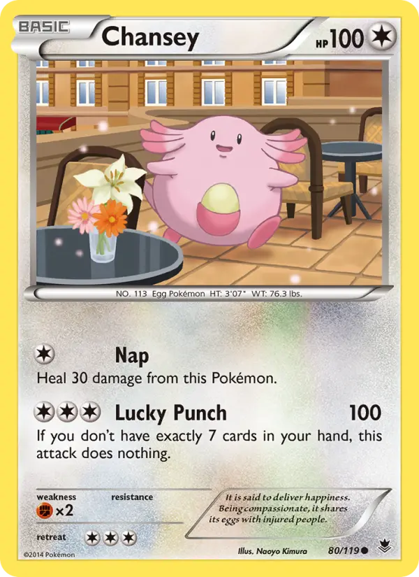 Chansey, Pokémon card