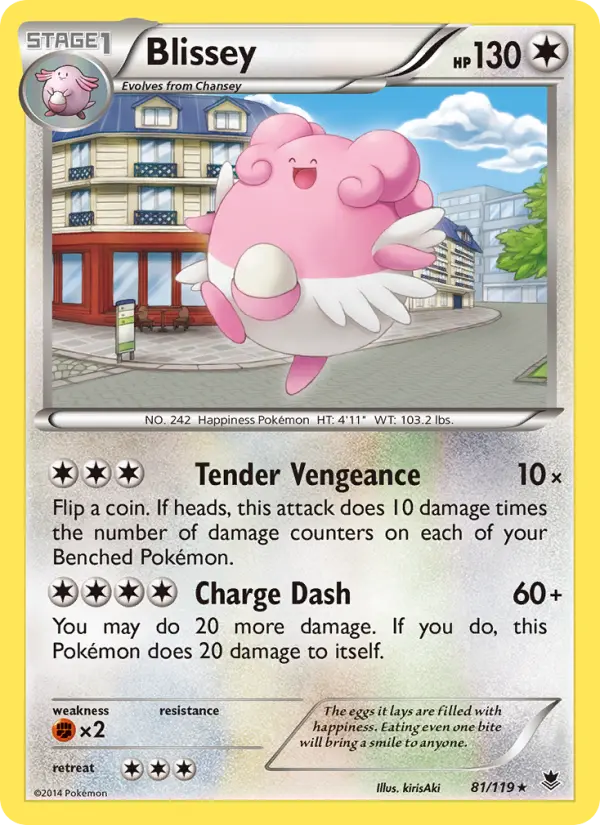 Blissey, Pokémon card