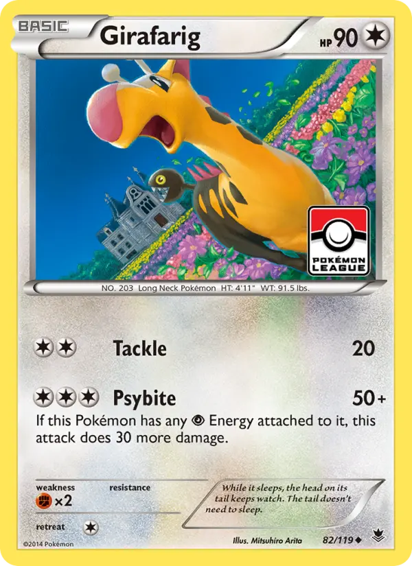 Girafarig, Pokémon card