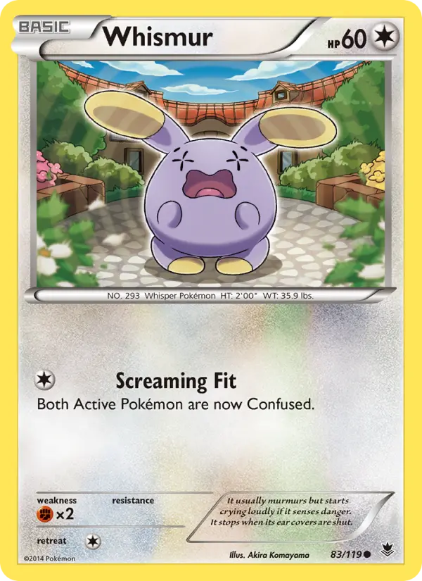 Whismur, Pokémon card