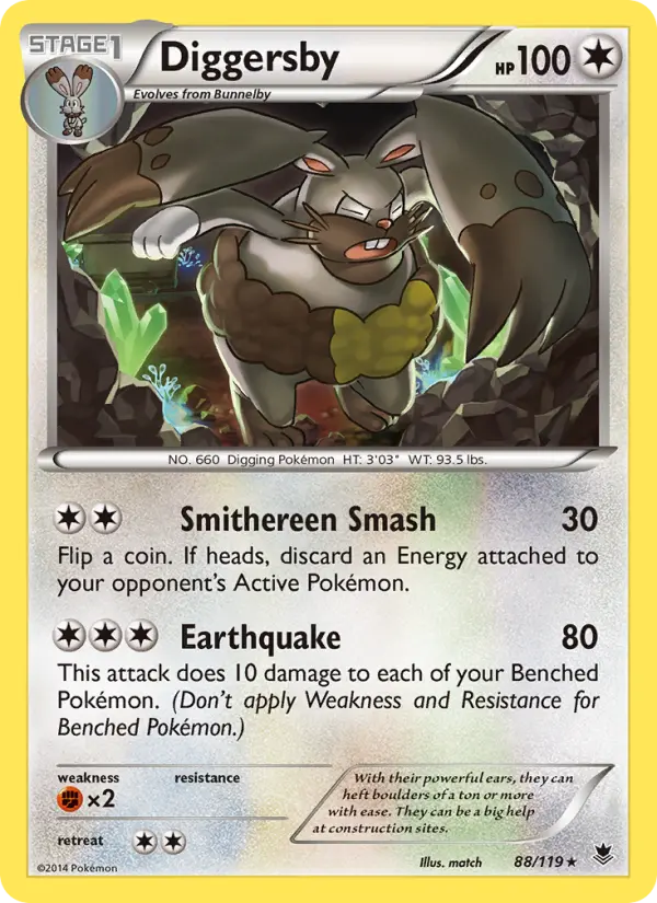 Diggersby, Pokémon card