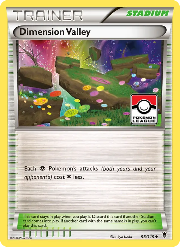 Dimension Valley, Pokémon card