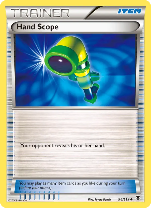 Hand Scope, Pokémon card