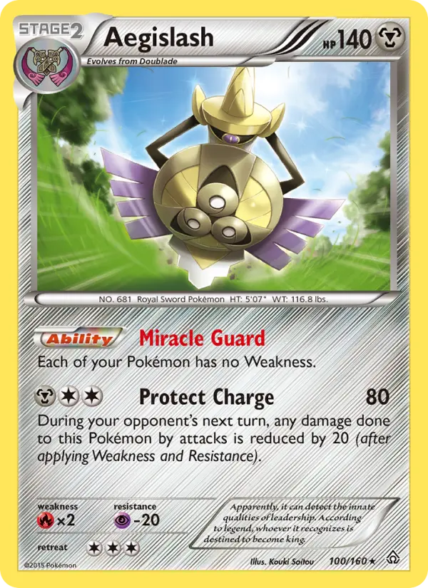 Aegislash, Pokémon card