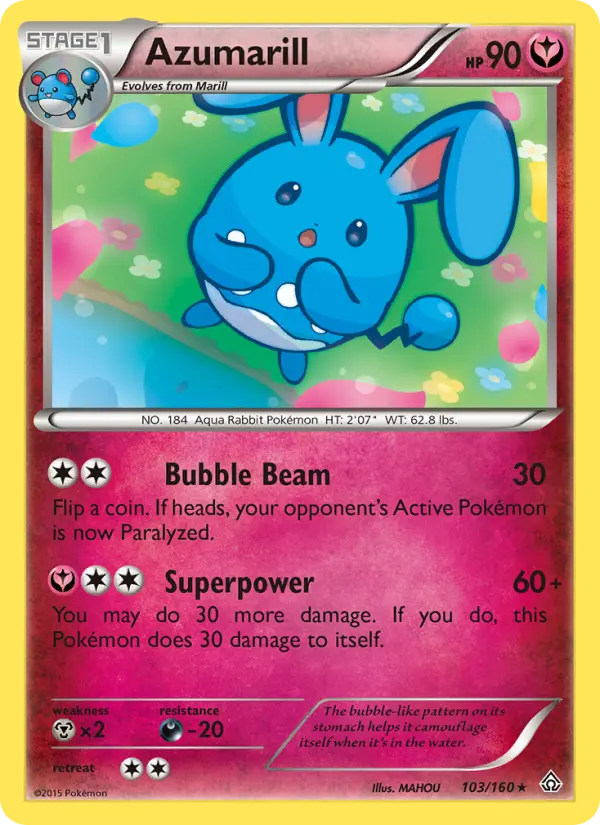 Azumarill, Pokémon card