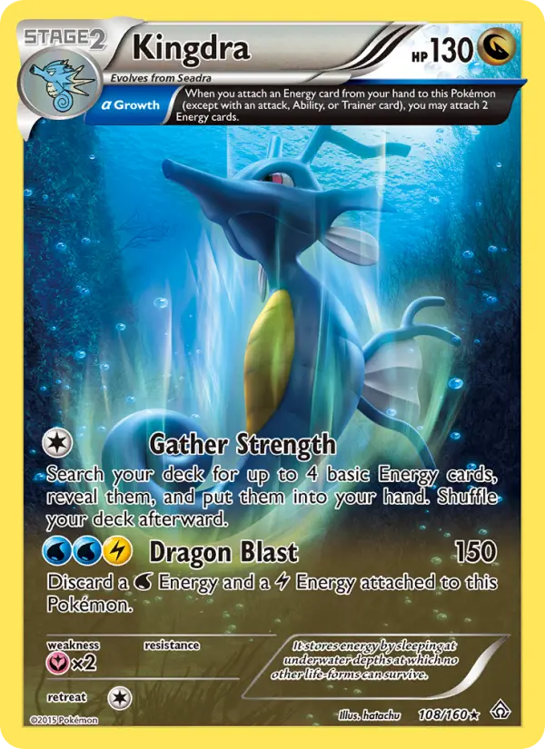 Kingdra, Pokémon card
