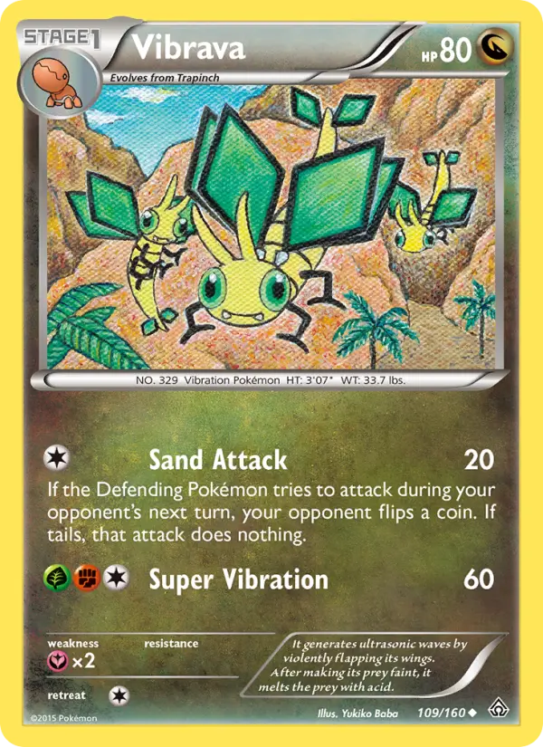 Vibrava, Pokémon card