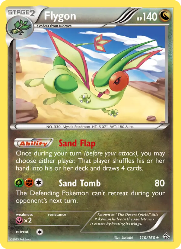 Flygon, Pokémon card