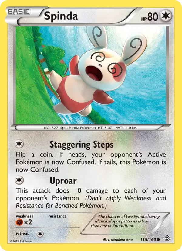 Spinda, Pokémon card