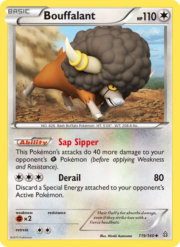 Bouffalant, Pokémon card