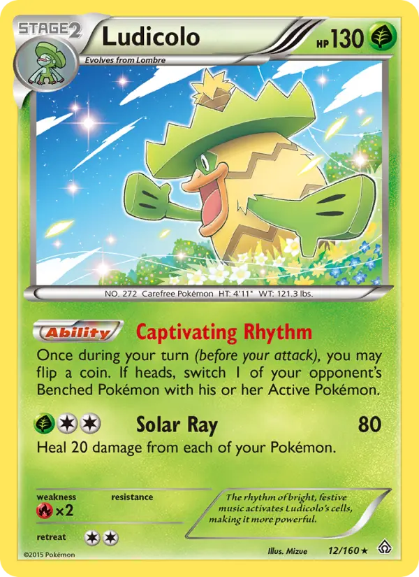 Ludicolo, Pokémon card