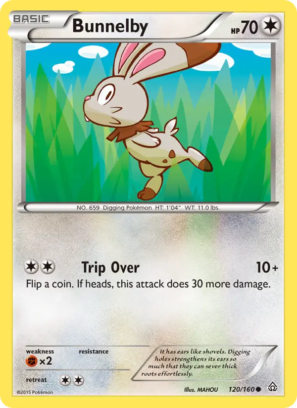 Bunnelby, Pokémon card