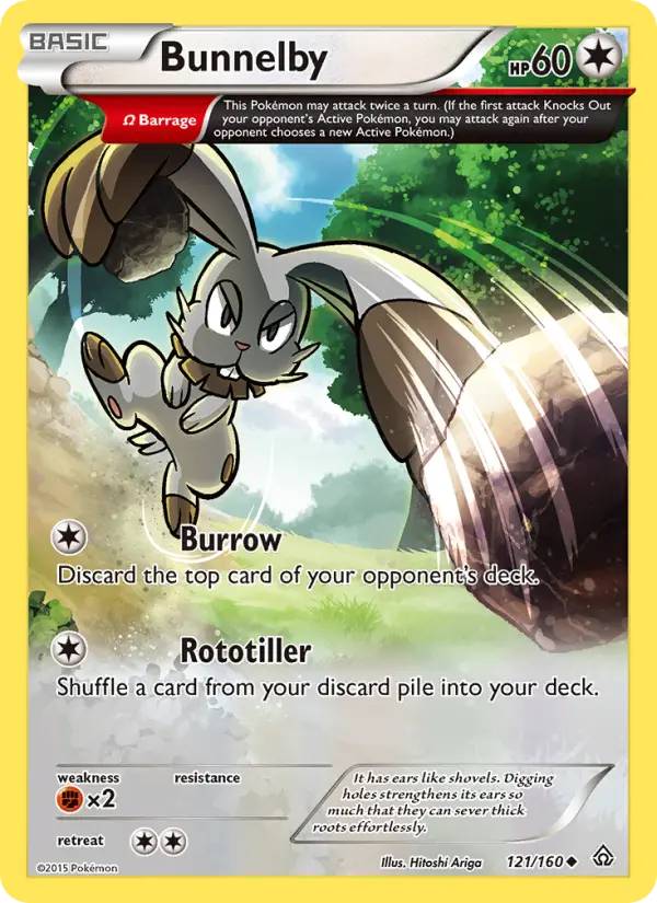 Bunnelby, Pokémon card