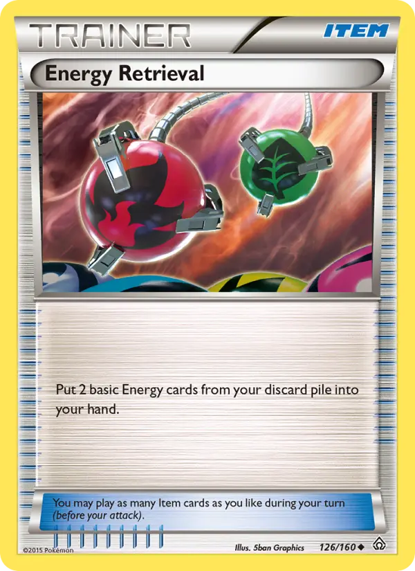 Energy Retrieval, Pokémon card