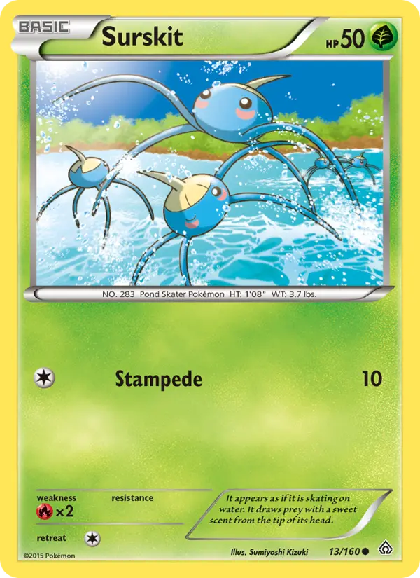 Surskit, Pokémon card
