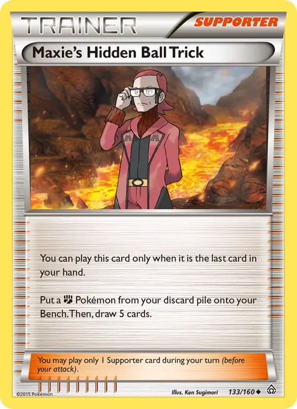 Maxie's Hidden Ball Trick, Pokémon card