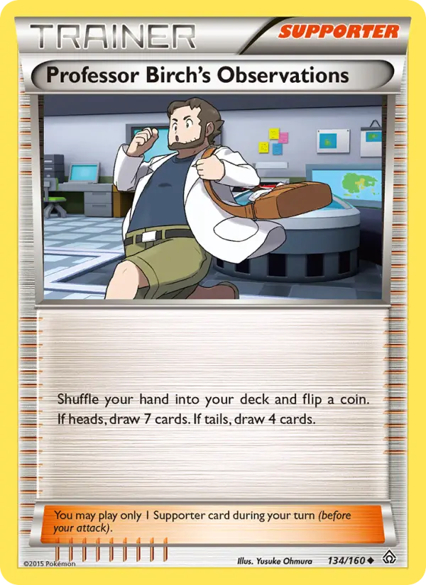 Professor Birch's Observations, Pokémon card