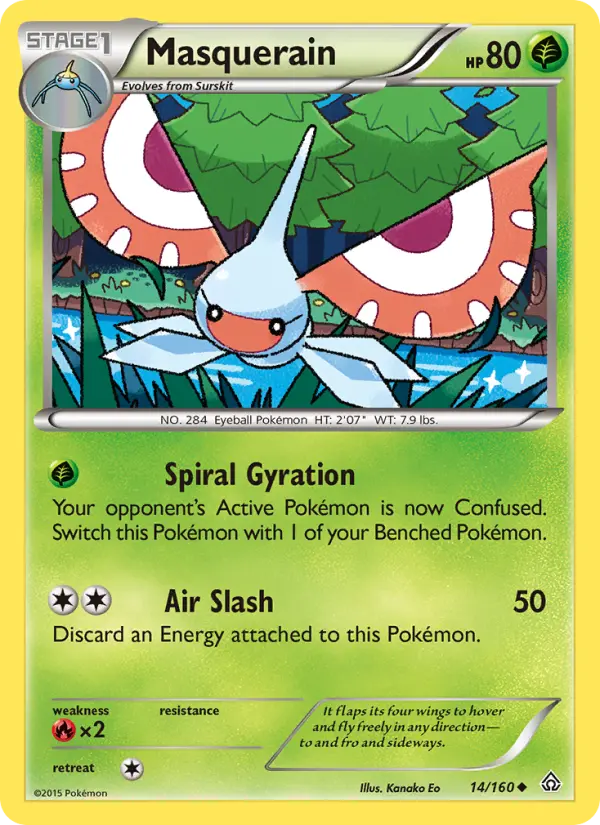 Masquerain, Pokémon card