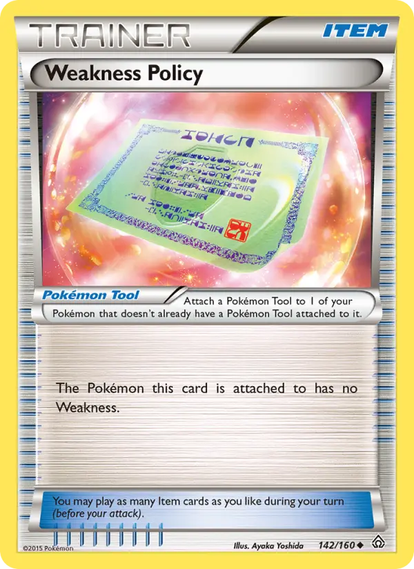 Weakness Policy, Pokémon card