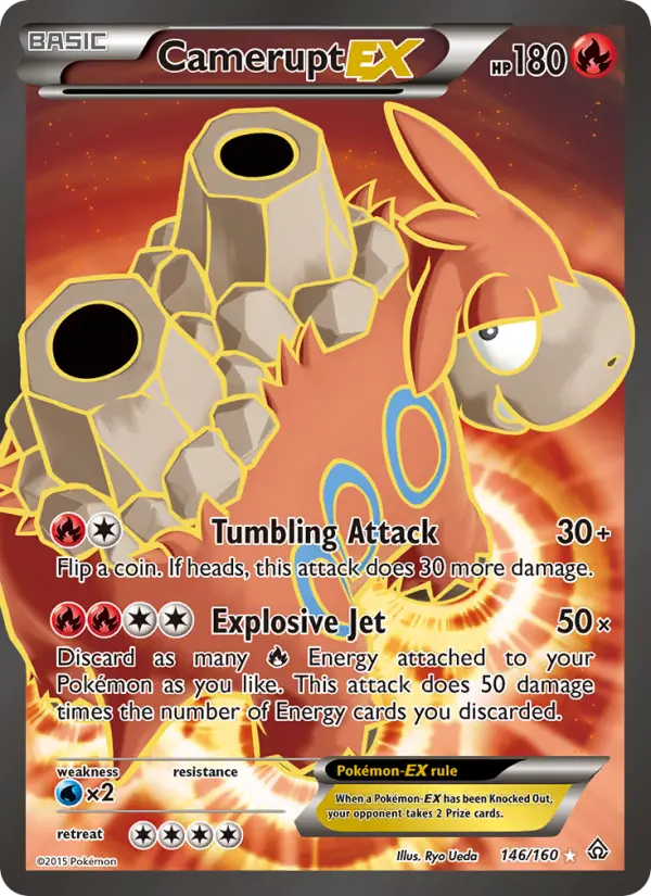Camerupt EX, Pokémon card