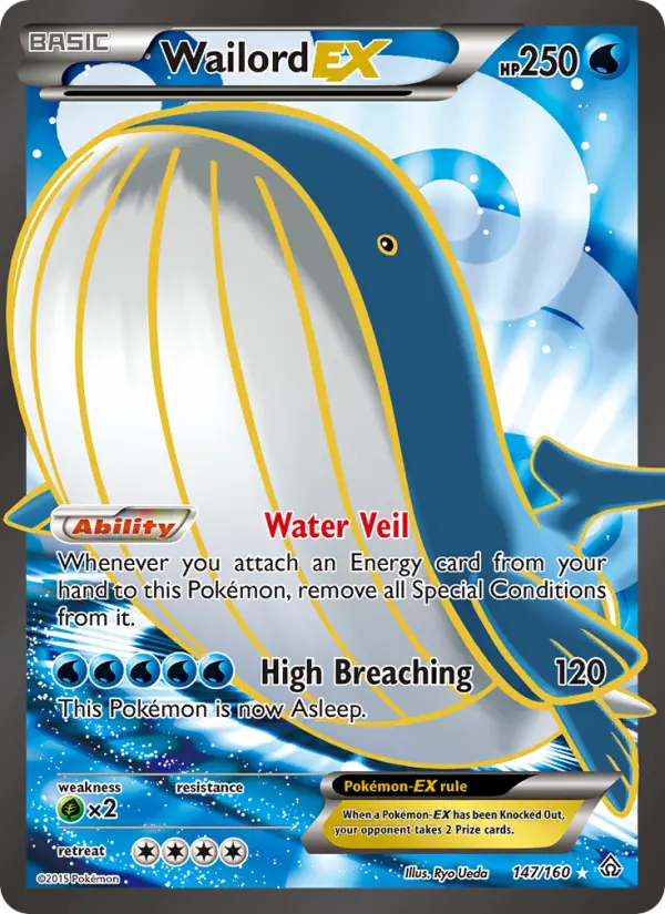 Wailord EX, Pokémon card